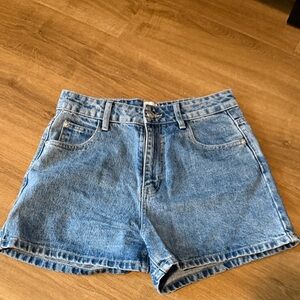 Princess Polly Light Blue Jean Shorts